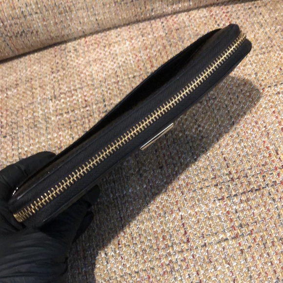 KATE SPADE Black Leather Full Zipper Continental Wallet with Full Coin Section - Picture 6 of 16